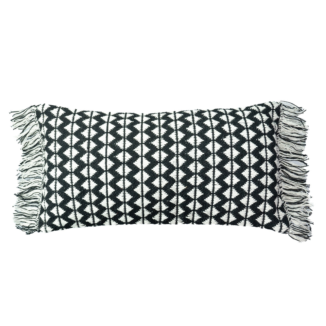 "Black Zigzag" - 30x60 Cushion