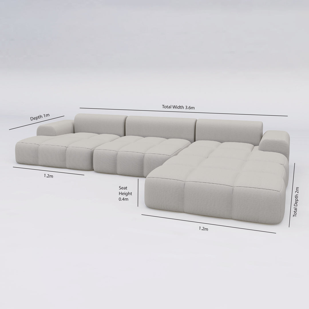 "Lazy Belly" - L Shaped Sofa