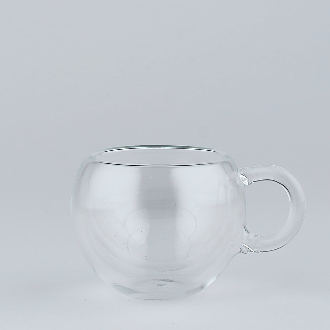 "Double the Shot" - Glass Cup with Handle