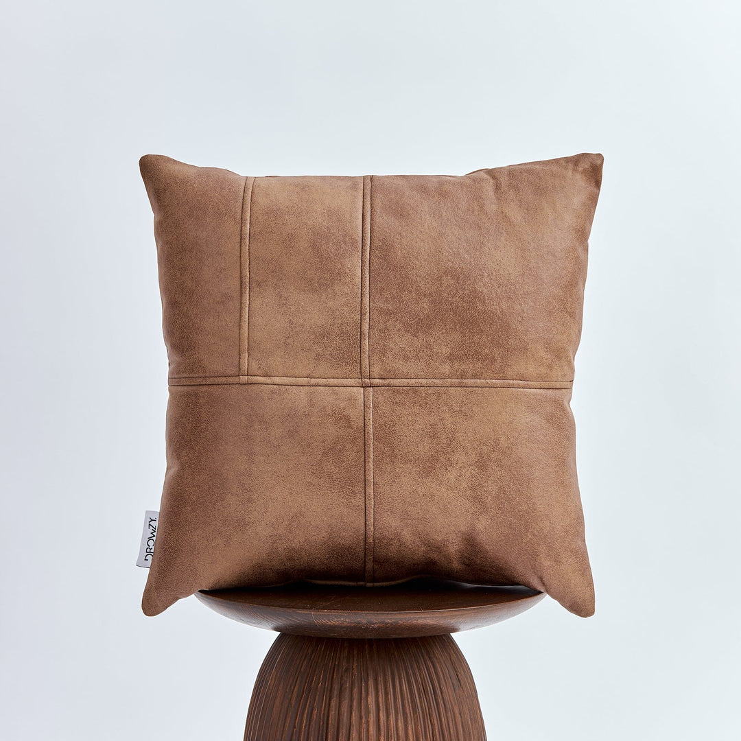 "Off Grid" - 40x40 Leather Cushion