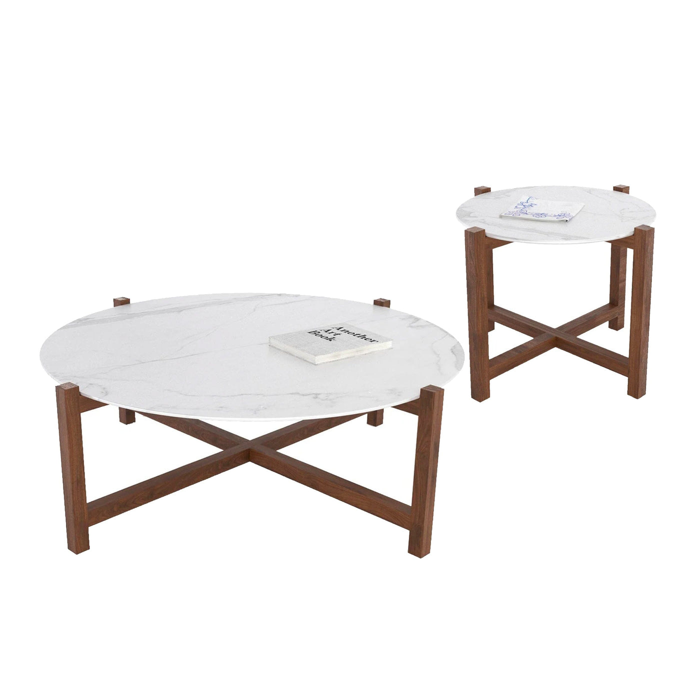 "O.W.T" Set of 2 - Marble Top